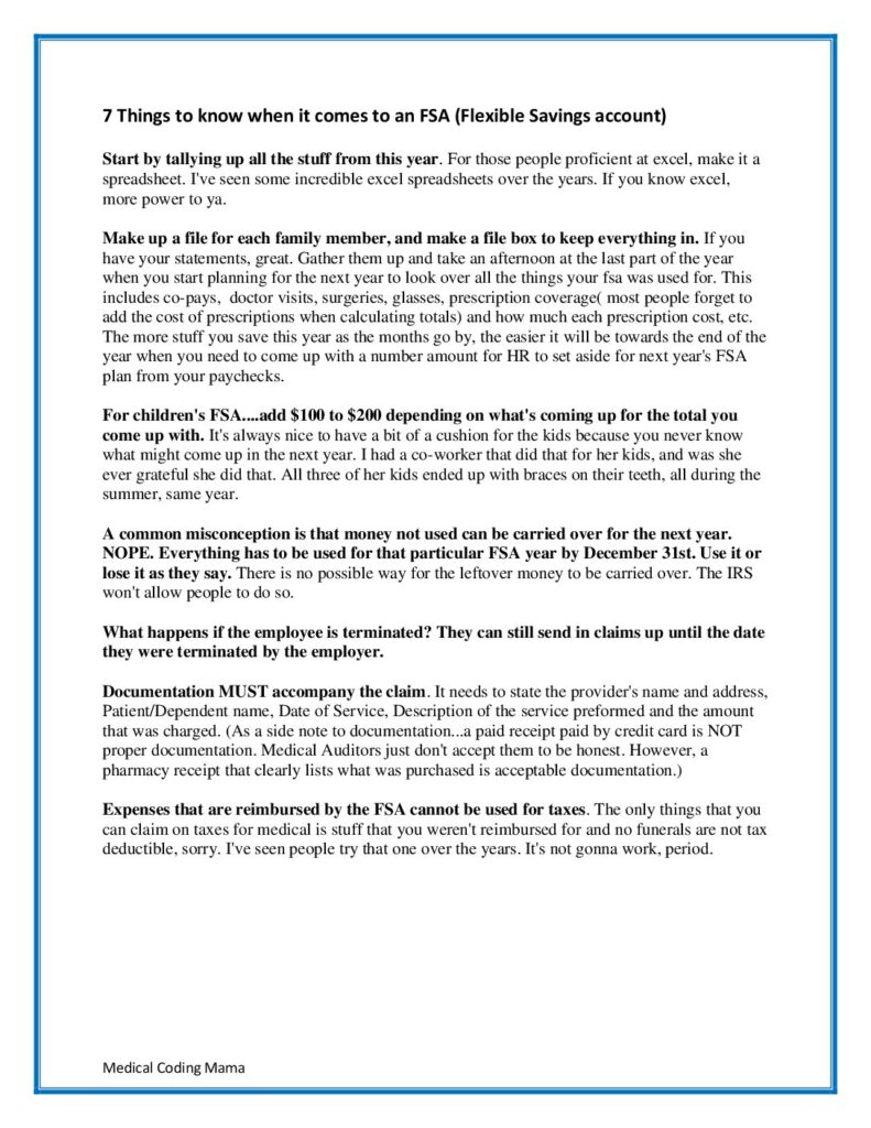 7 Things to know when setting up an FSA